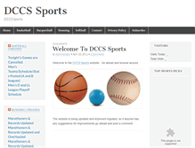Tablet Screenshot of dccssports.com